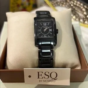 Movado | Accessories | Movado Black Chronograph Watch With 